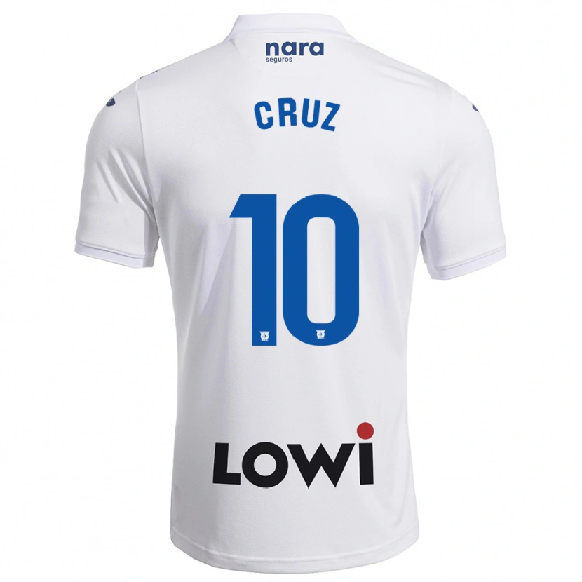 Danxen Kid Juan Cruz #10 White Navy Home Jersey 2025/26 T-Shirt