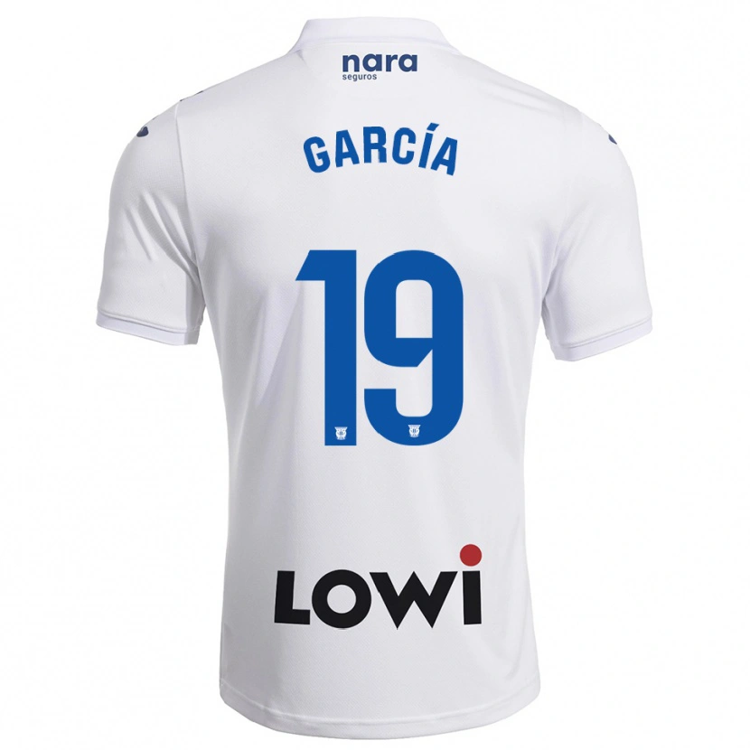 Danxen Kid Diego García #19 White Navy Home Jersey 2025/26 T-Shirt