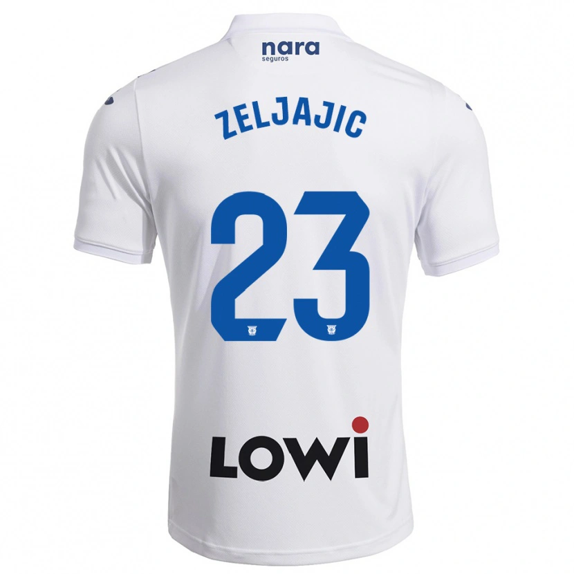 Danxen Kid Stanislav Zeljajic #23 White Navy Home Jersey 2025/26 T-Shirt