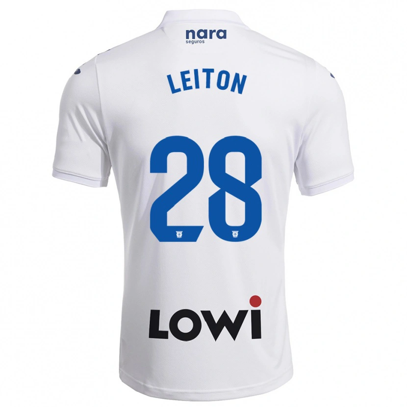 Danxen Kid Marco Leiton #28 White Navy Home Jersey 2025/26 T-Shirt