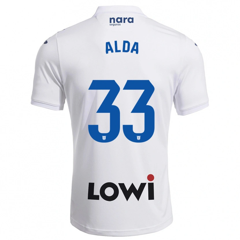 Danxen Kid Álex Alda #33 White Navy Home Jersey 2025/26 T-Shirt