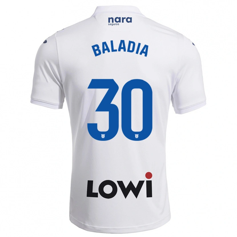 Danxen Kid David Baladia #30 White Navy Home Jersey 2025/26 T-Shirt