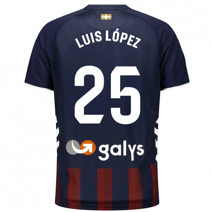 Danxen Kid Luis López #25 Navy Red Home Jersey 2025/26 T-Shirt