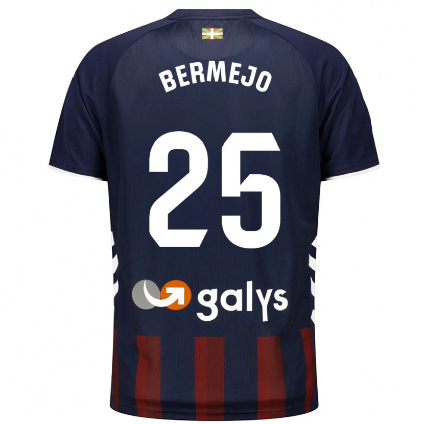 Danxen Kid Joseba Bermejo #25 Navy Red Home Jersey 2025/26 T-Shirt