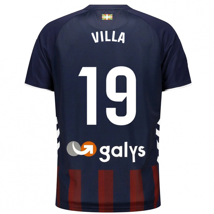 Danxen Kid Toni Villa #19 Navy Red Home Jersey 2025/26 T-Shirt