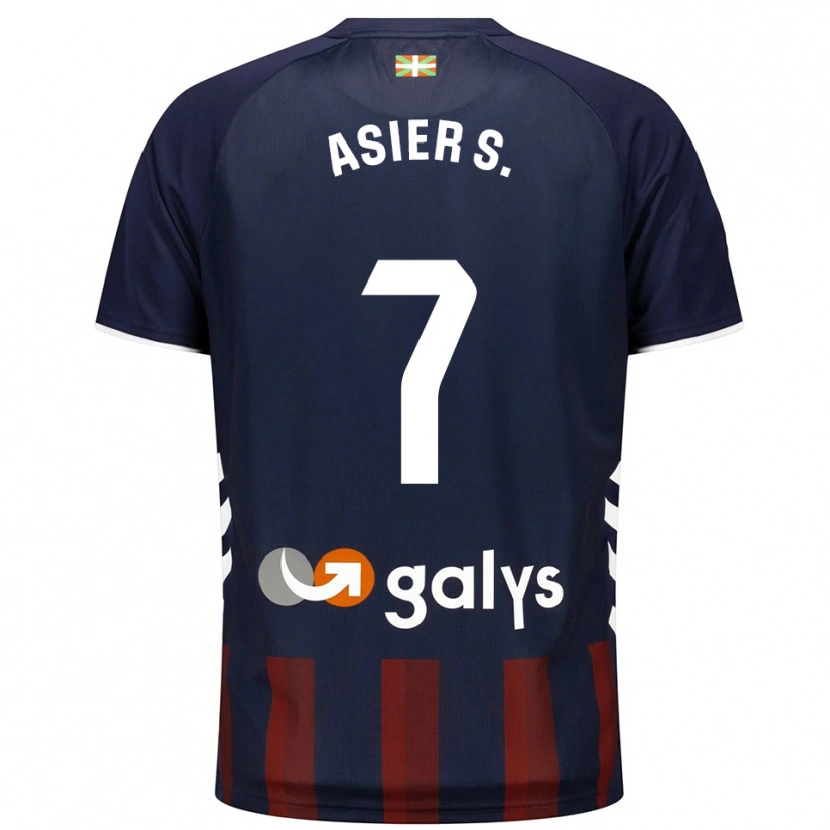 Danxen Kid Asier Sánchez #7 Navy Red Home Jersey 2025/26 T-Shirt