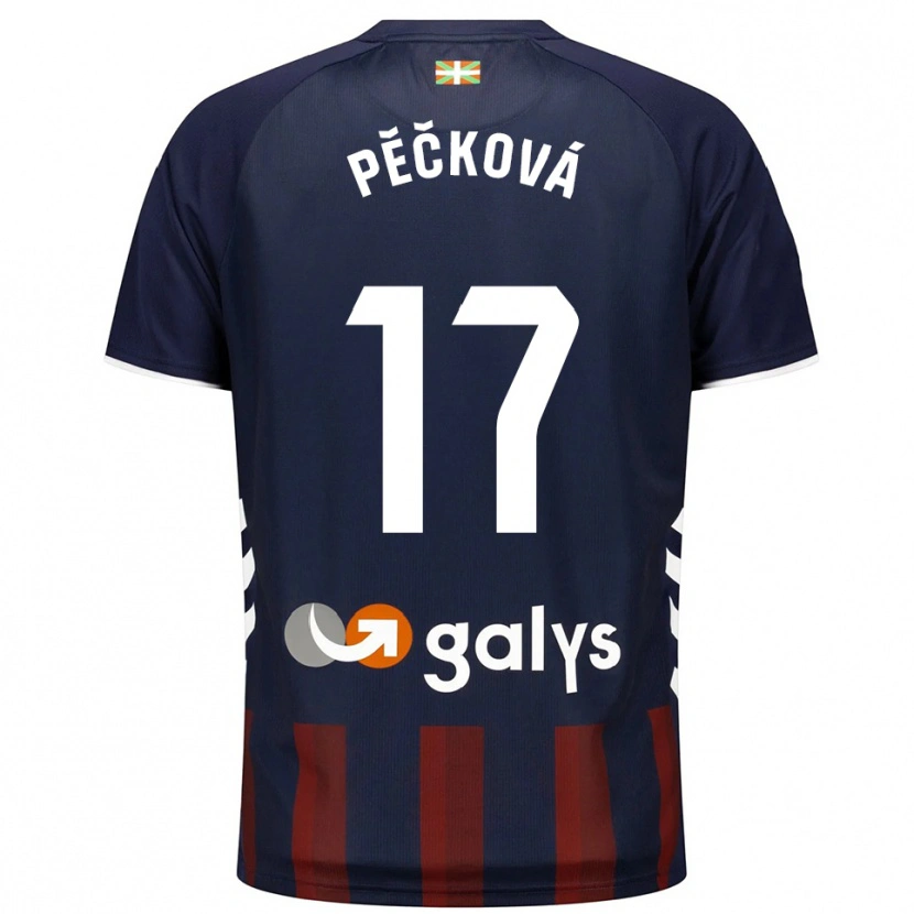 Danxen Kid Alena Pěčková #17 Navy Red Home Jersey 2025/26 T-Shirt