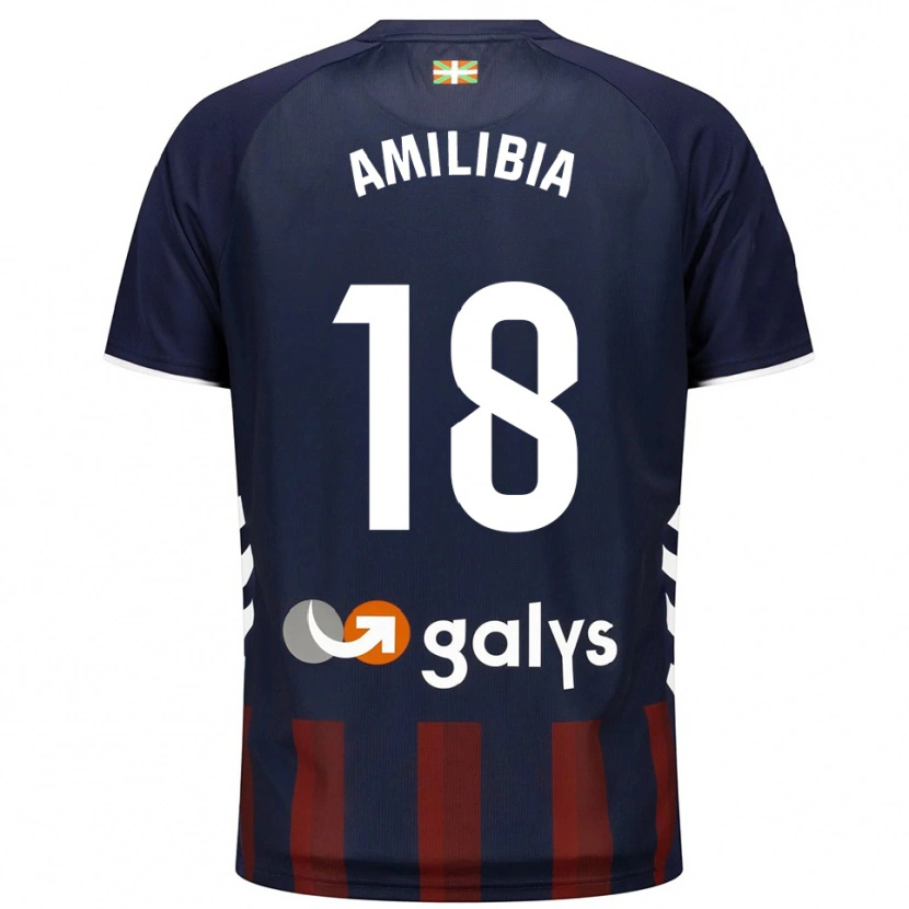 Danxen Kid Anartz Amilibia #18 Navy Red Home Jersey 2025/26 T-Shirt
