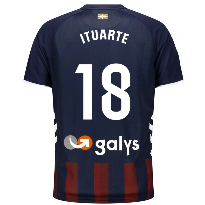 Danxen Kid Joseba Ituarte #18 Navy Red Home Jersey 2025/26 T-Shirt