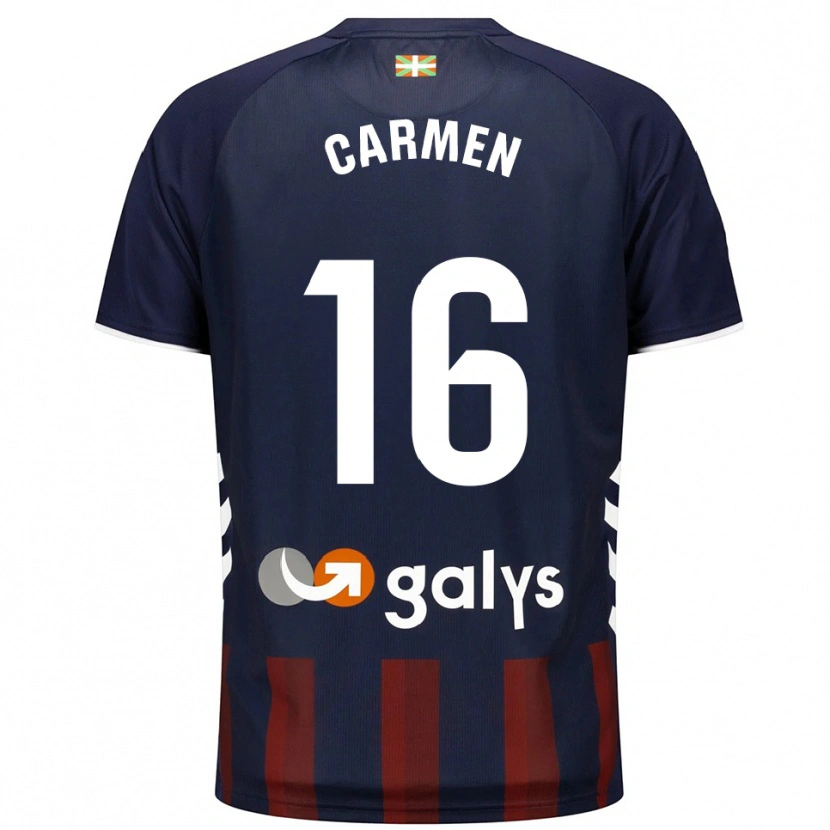 Danxen Kid Carmen Álvarez Sánchez #16 Navy Red Home Jersey 2025/26 T-Shirt