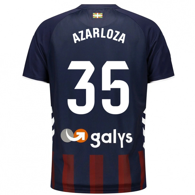 Danxen Kid Eneko Azarloza #35 Navy Red Home Jersey 2025/26 T-Shirt