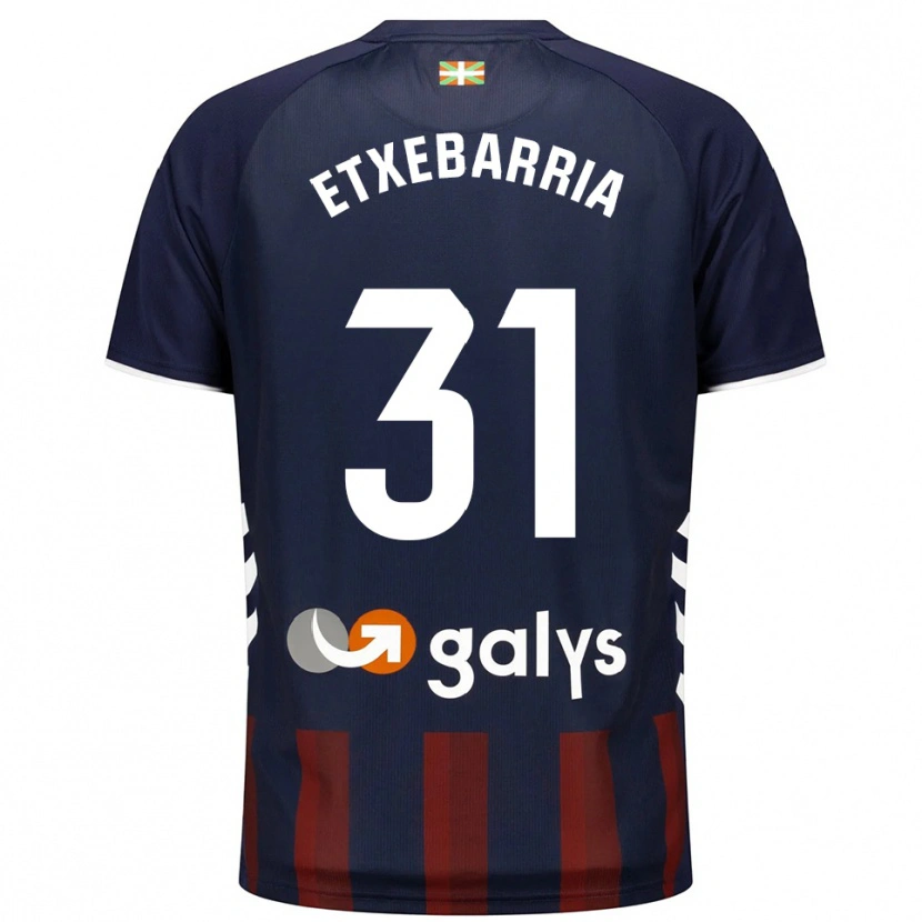 Danxen Kid Ekain Etxebarria #31 Navy Red Home Jersey 2025/26 T-Shirt