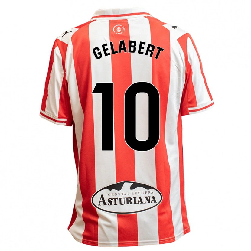 Danxen Kid César Gelabert #10 White Red Home Jersey 2025/26 T-Shirt