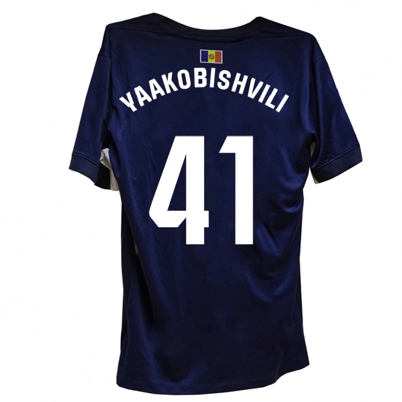Danxen Kid Áron Yaakobishvili #41 Navy White Home Jersey 2025/26 T-Shirt