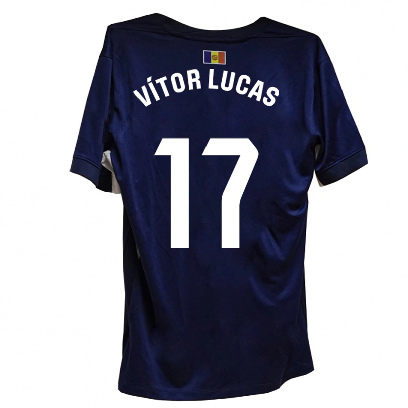 Danxen Kid Bruno Vítor Lucas #17 Navy White Home Jersey 2025/26 T-Shirt
