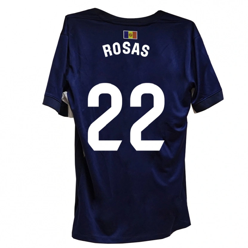 Danxen Kid Berto Rosas #22 Navy White Home Jersey 2025/26 T-Shirt