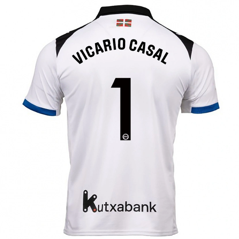 Danxen Kid Jimena Vicario Casal #1 White Blue Away Jersey 2025/26 T-Shirt