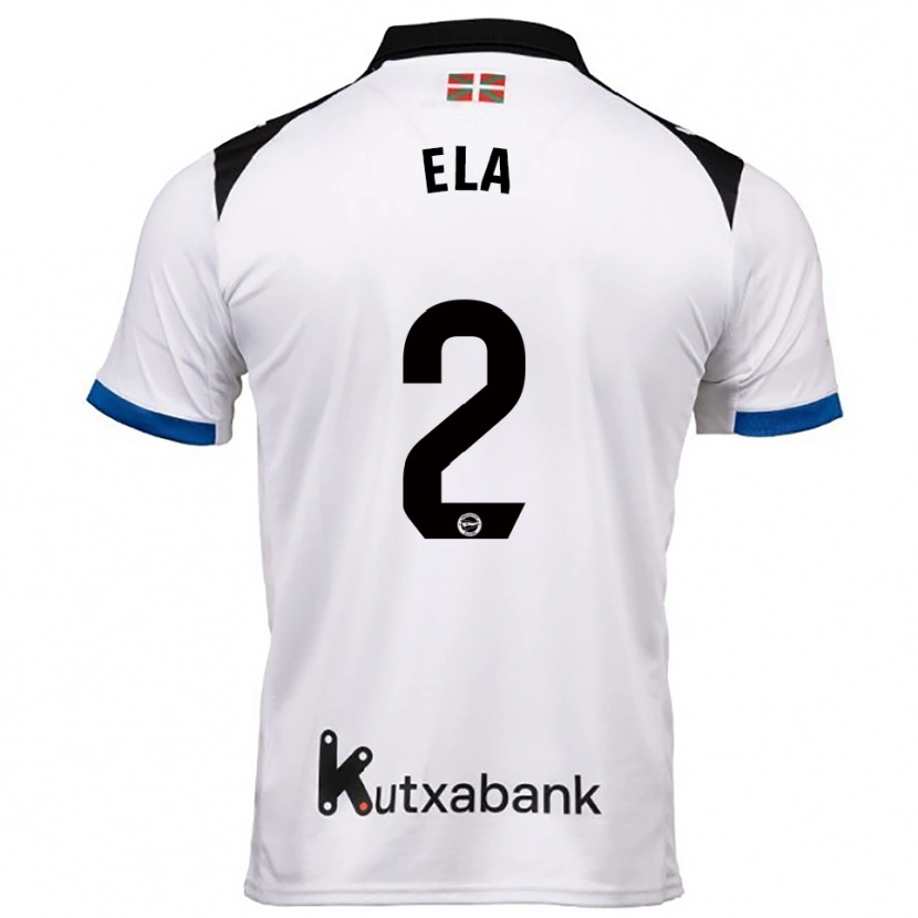 Danxen Kid Noé Ela #2 White Blue Away Jersey 2025/26 T-Shirt