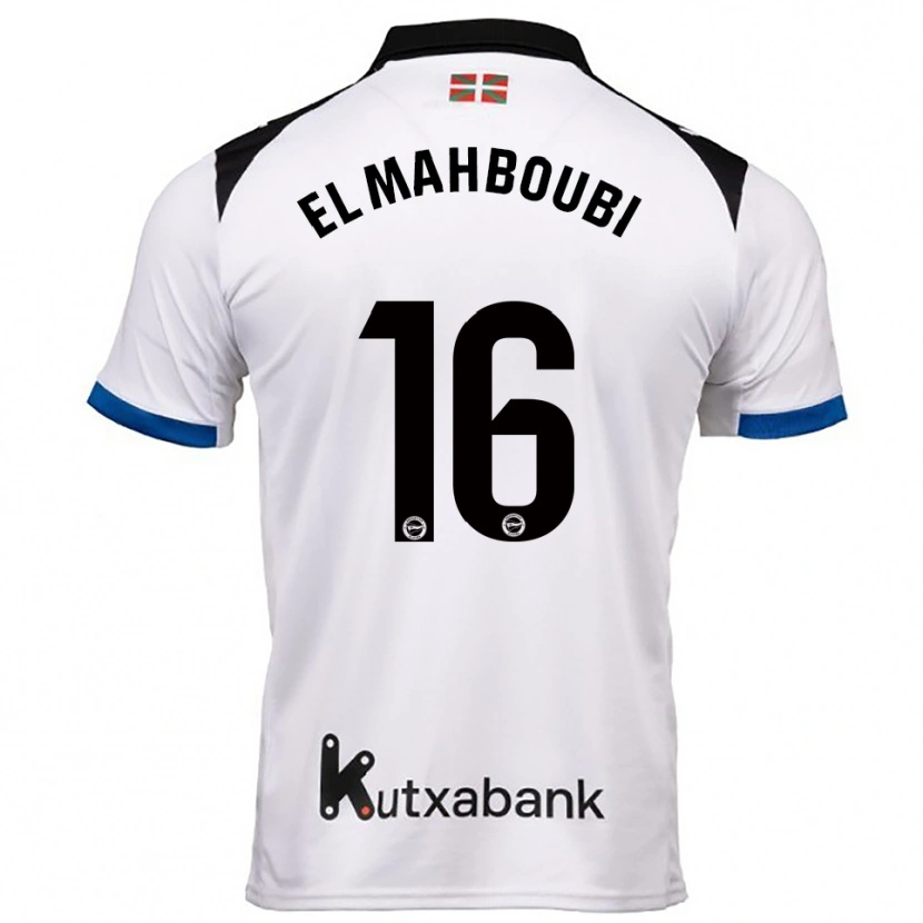 Danxen Kid Sami El Mahboubi #16 White Blue Away Jersey 2025/26 T-Shirt
