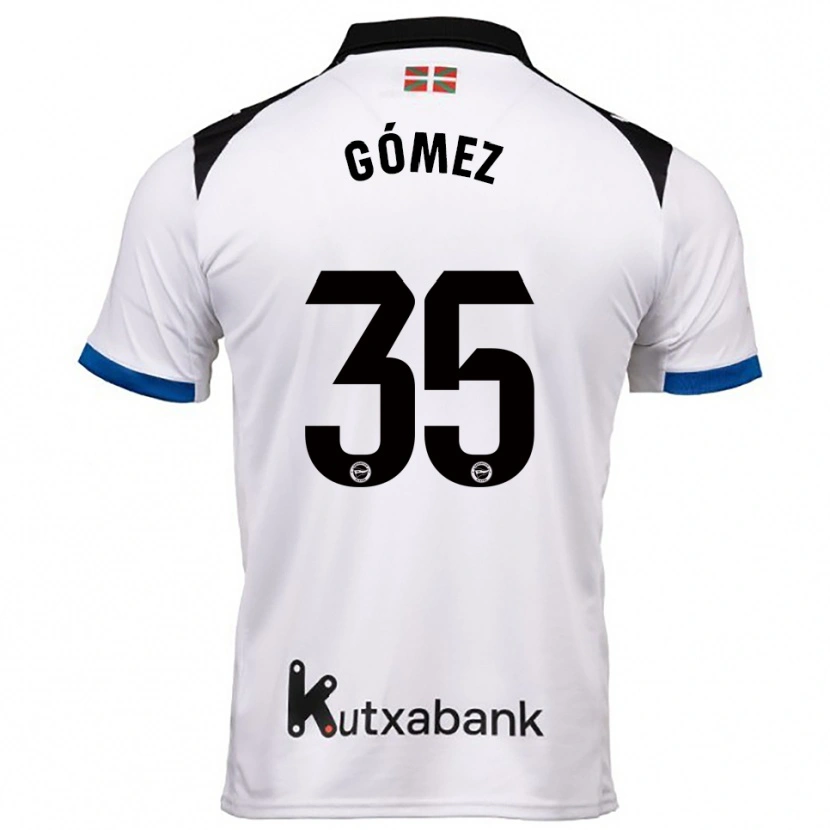 Danxen Kid Jorge Gómez #35 White Blue Away Jersey 2025/26 T-Shirt