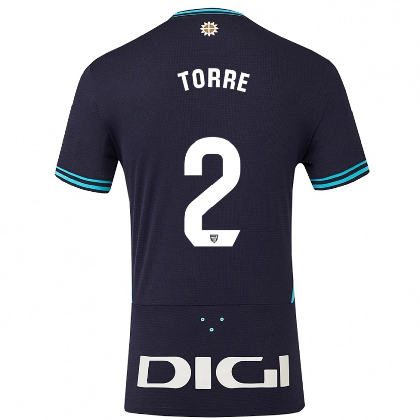 Danxen Kid Maddi Torre #2 Navy Sky Blue Away Jersey 2025/26 T-Shirt