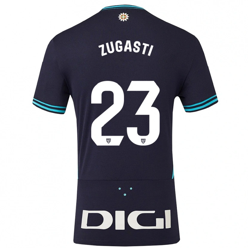 Danxen Kid Patricia Zugasti Oses #23 Navy Sky Blue Away Jersey 2025/26 T-Shirt