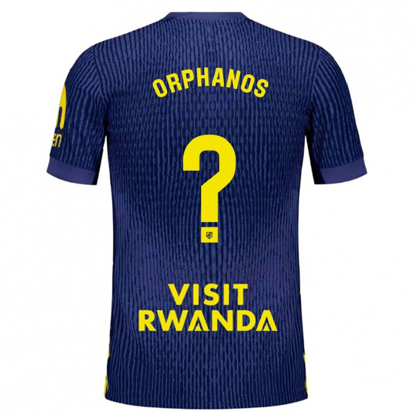 Danxen Kid Stamatis Orphanos #0 Navy Yellow Away Jersey 2025/26 T-Shirt