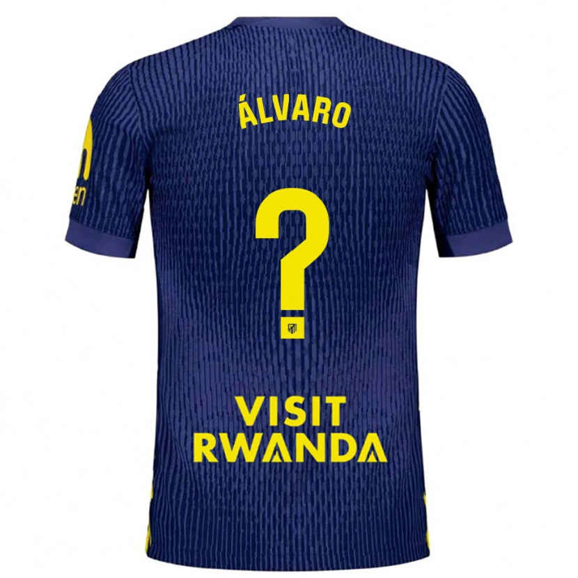 Danxen Kid Álvaro Fernández #0 Navy Yellow Away Jersey 2025/26 T-Shirt