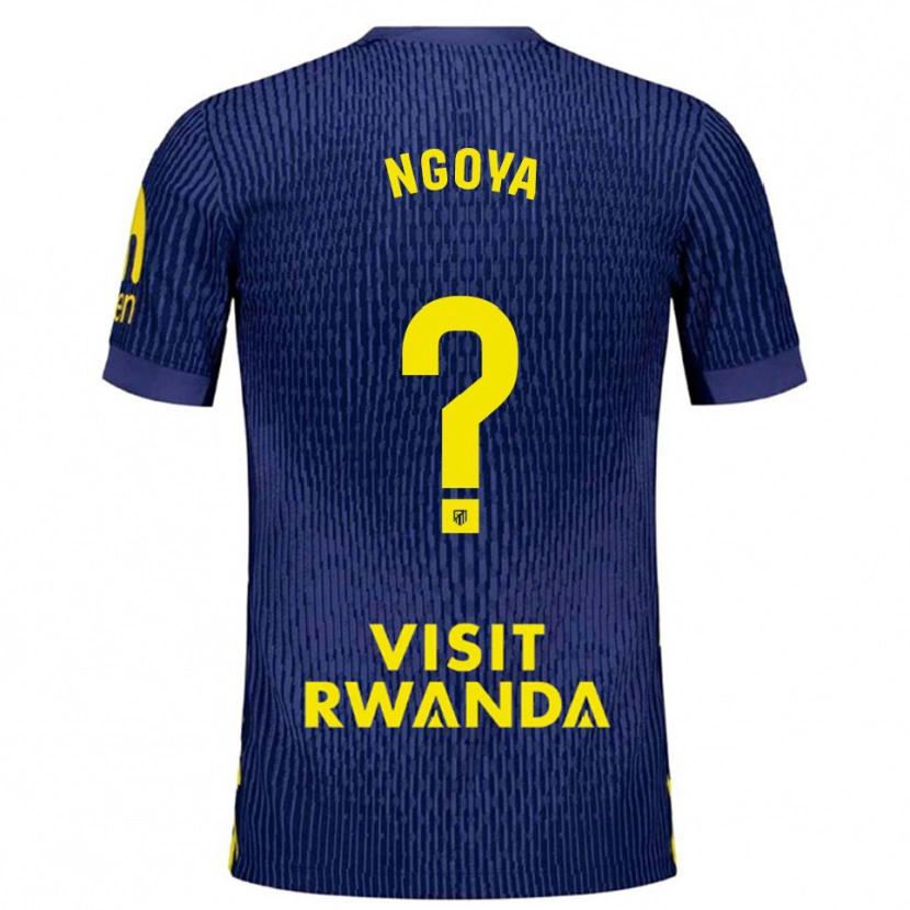 Danxen Kid Joël Ngoya #0 Navy Yellow Away Jersey 2025/26 T-Shirt