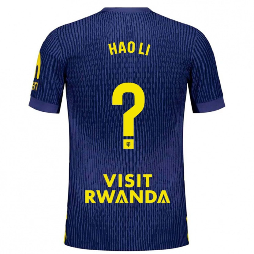 Danxen Kid Hao Li #0 Navy Yellow Away Jersey 2025/26 T-Shirt