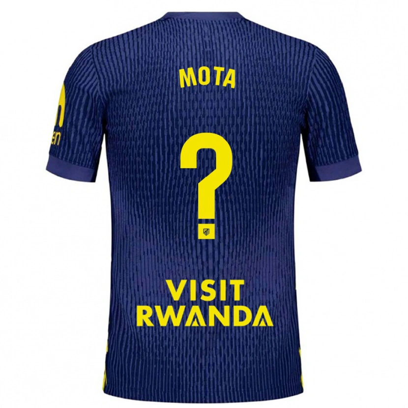 Danxen Kid Koke Mota #0 Navy Yellow Away Jersey 2025/26 T-Shirt