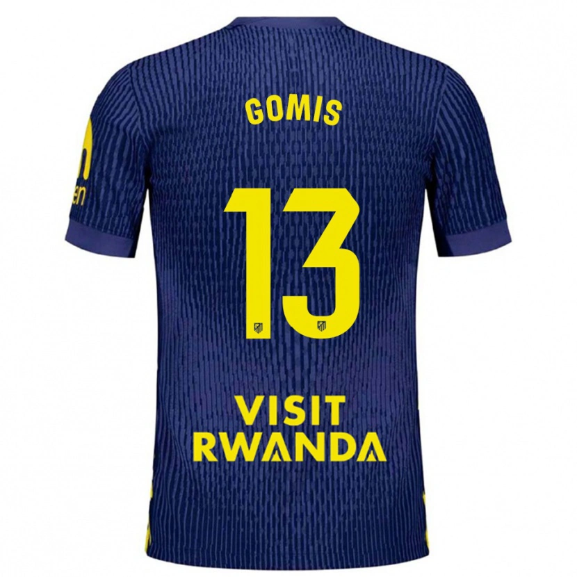 Danxen Kid Antonio Gomis #13 Navy Yellow Away Jersey 2025/26 T-Shirt