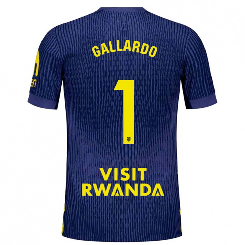 Danxen Kid Lola Gallardo #1 Navy Yellow Away Jersey 2025/26 T-Shirt