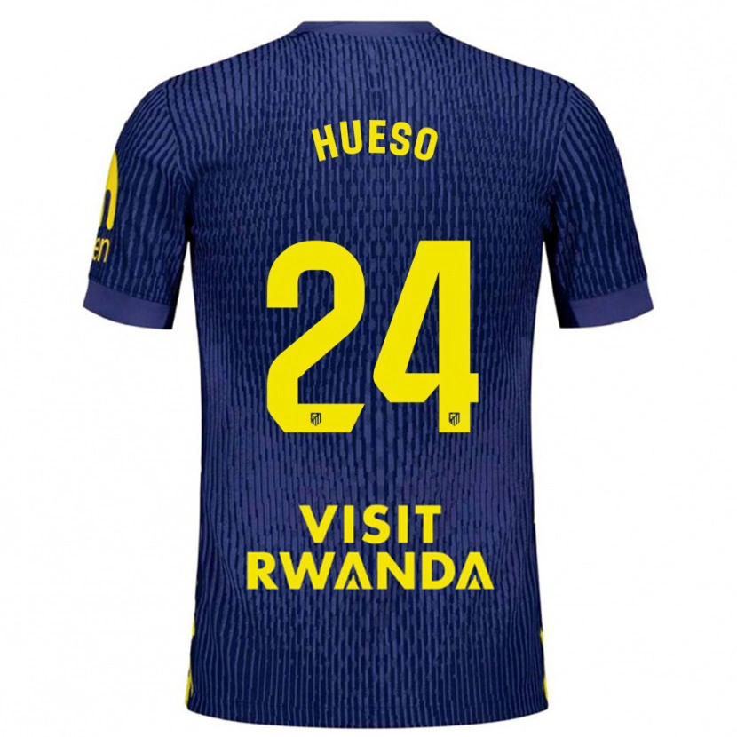 Danxen Kid Romeo Hueso #24 Navy Yellow Away Jersey 2025/26 T-Shirt