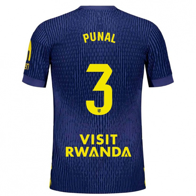 Danxen Kid Aitor Punal #3 Navy Yellow Away Jersey 2025/26 T-Shirt