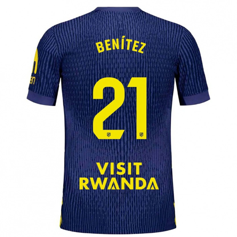 Danxen Kid Fiamma Benítez #21 Navy Yellow Away Jersey 2025/26 T-Shirt