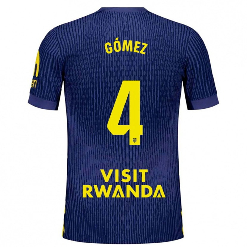 Danxen Kid Mariano Gómez #4 Navy Yellow Away Jersey 2025/26 T-Shirt