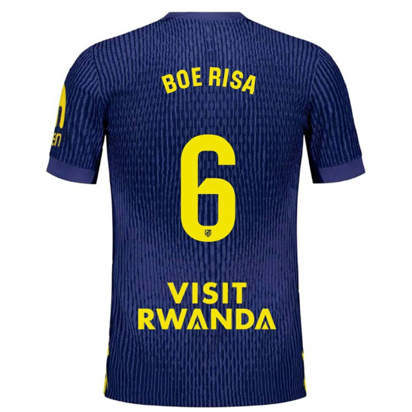 Danxen Kid Vilde Bøe Risa #6 Navy Yellow Away Jersey 2025/26 T-Shirt