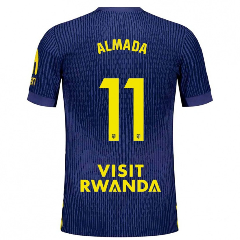 Danxen Kid Thiago Almada #11 Navy Yellow Away Jersey 2025/26 T-Shirt