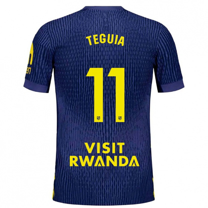 Danxen Kid Cedric Teguia #11 Navy Yellow Away Jersey 2025/26 T-Shirt