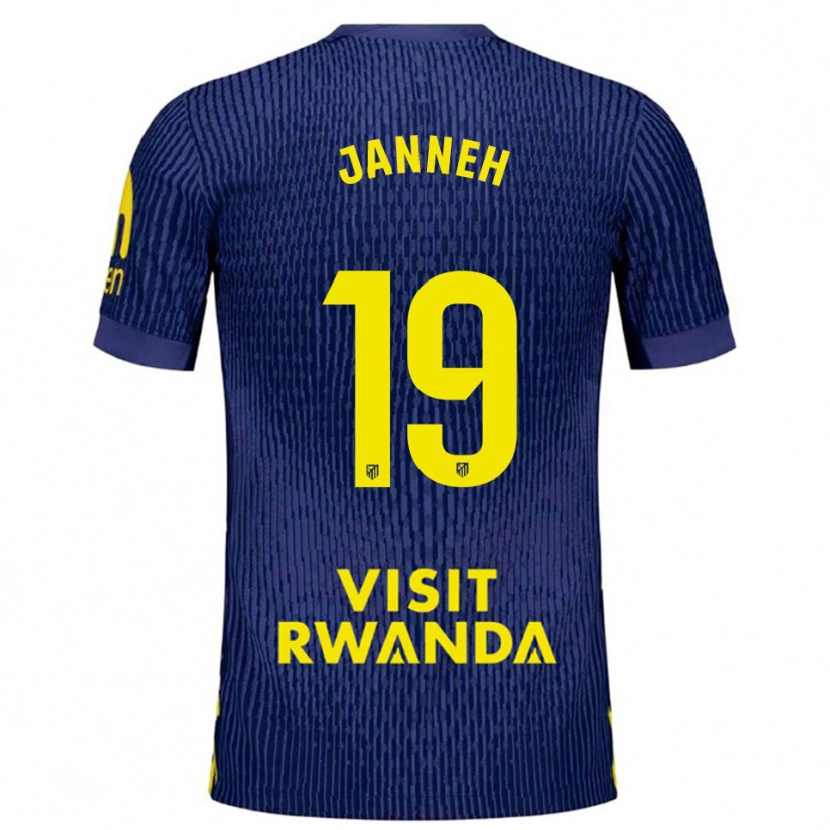 Danxen Kid Omar Janneh #19 Navy Yellow Away Jersey 2025/26 T-Shirt