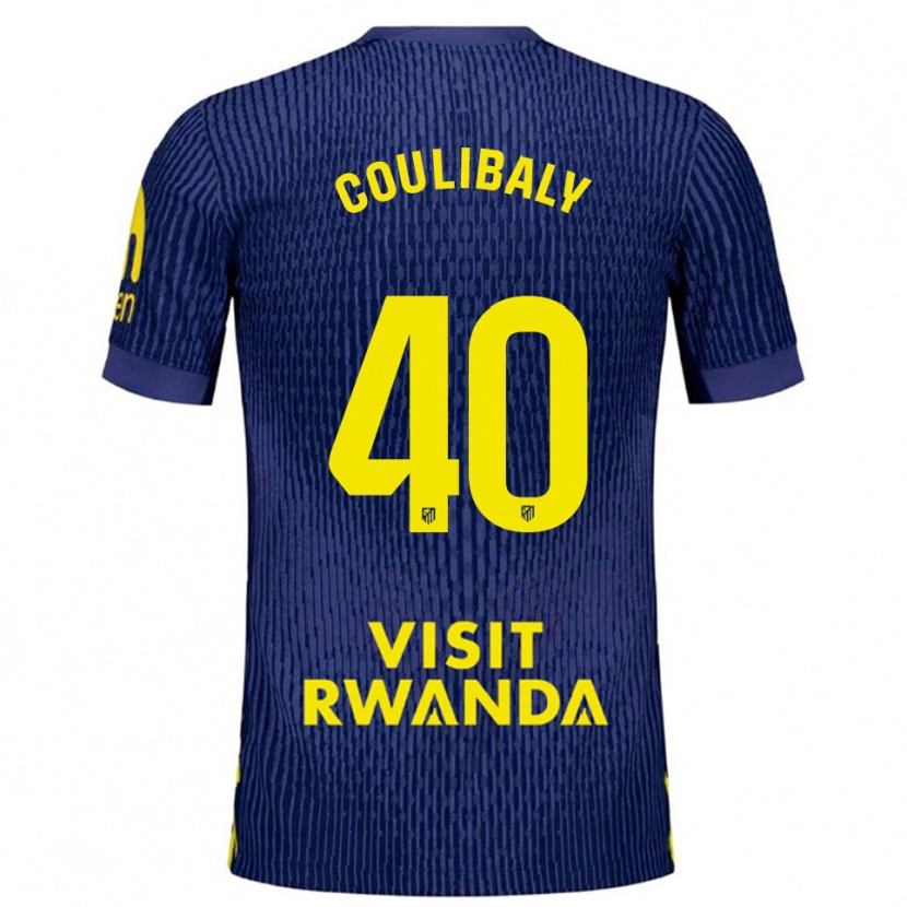 Danxen Kid Izan Coulibaly #40 Navy Yellow Away Jersey 2025/26 T-Shirt