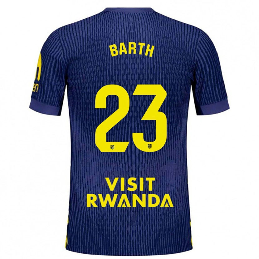 Danxen Kid Merle Barth #23 Navy Yellow Away Jersey 2025/26 T-Shirt