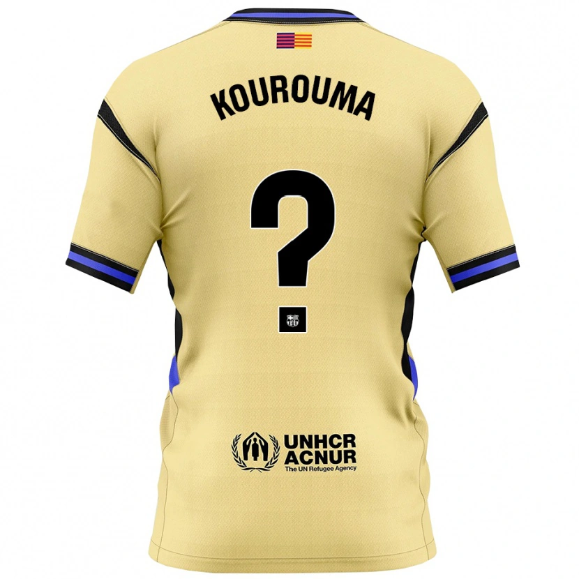 Danxen Kid Baba Kourouma #0 Yellow Black Away Jersey 2025/26 T-Shirt