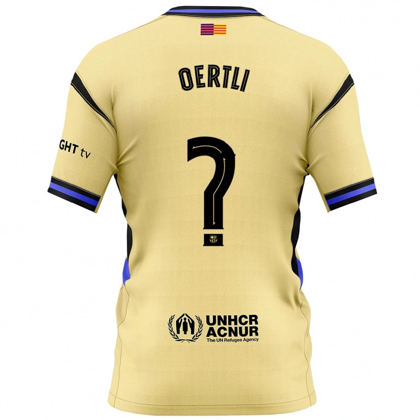 Danxen Kid Lorenzo Oertli #0 Yellow Black Away Jersey 2025/26 T-Shirt