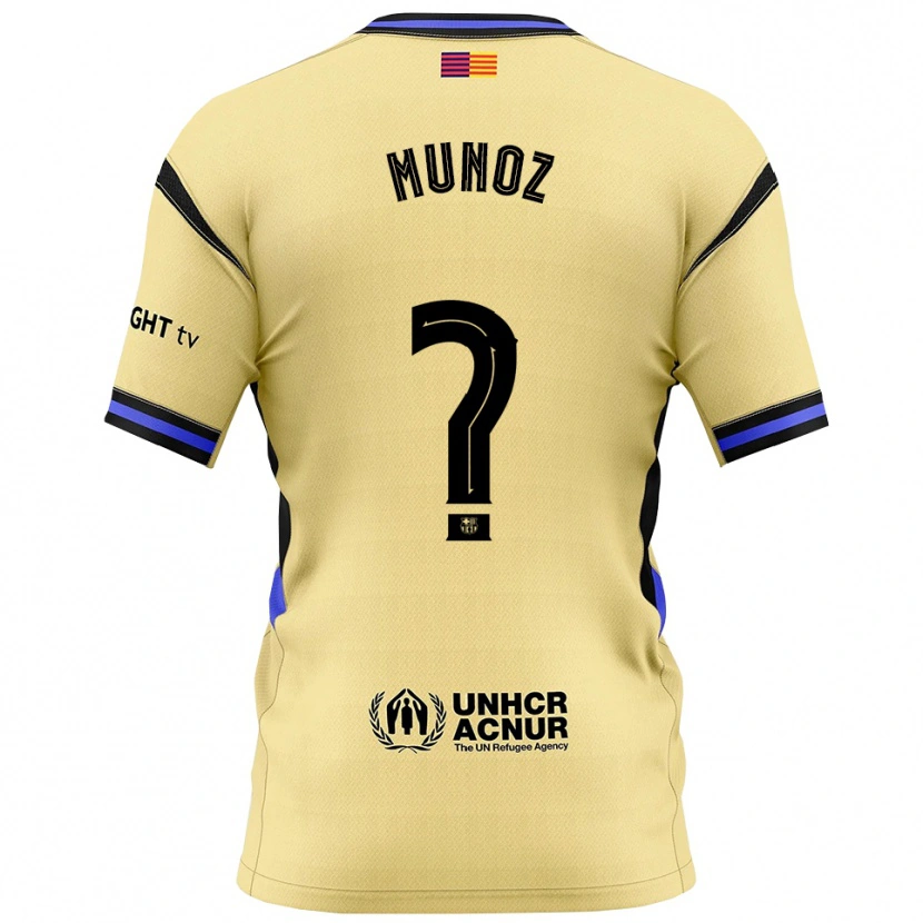 Danxen Kid Pol Munoz #0 Yellow Black Away Jersey 2025/26 T-Shirt