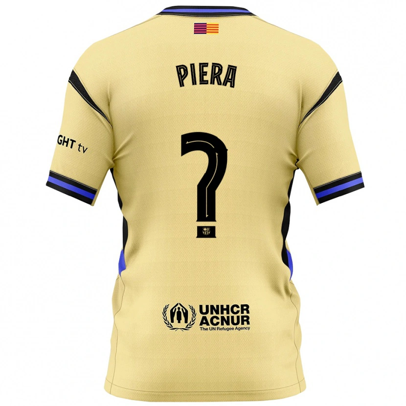 Danxen Kid Juan Piera #0 Yellow Black Away Jersey 2025/26 T-Shirt