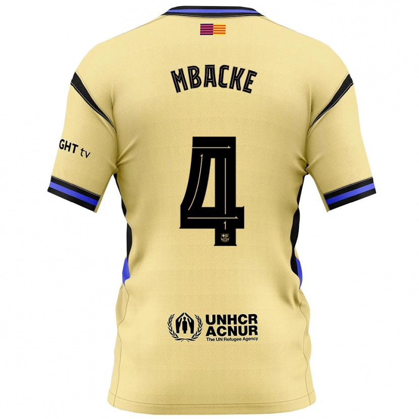 Danxen Kid Mamadou Mbacke #4 Yellow Black Away Jersey 2025/26 T-Shirt