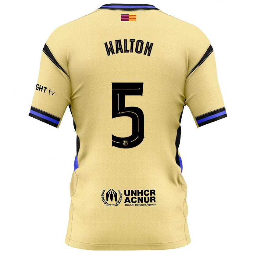 Danxen Kid Álex Walton #5 Yellow Black Away Jersey 2025/26 T-Shirt