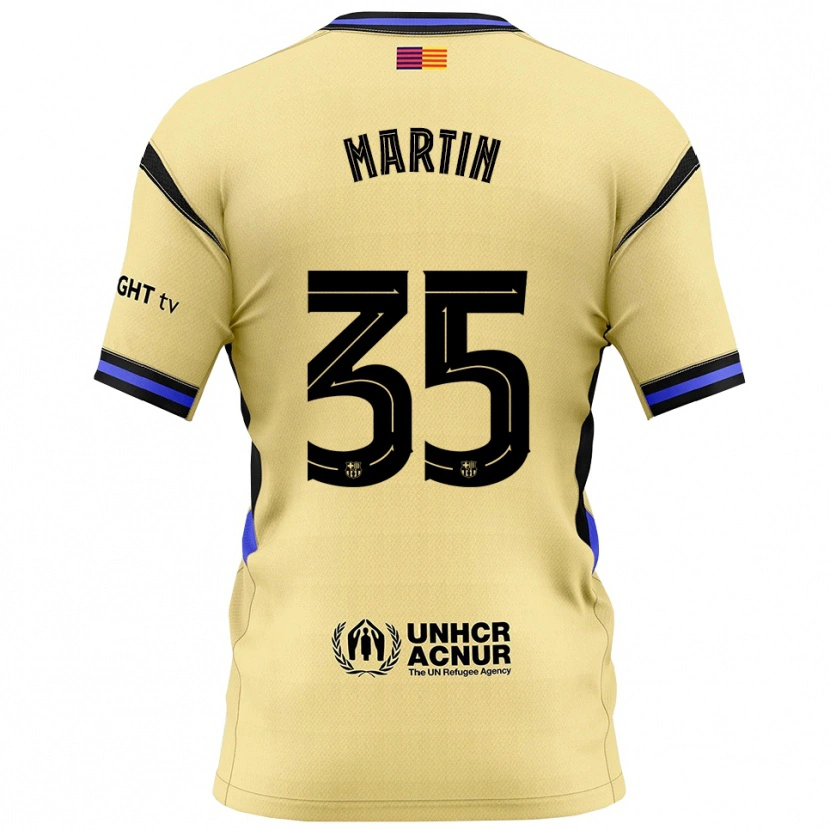 Danxen Kid Gerard Martín #35 Yellow Black Away Jersey 2025/26 T-Shirt